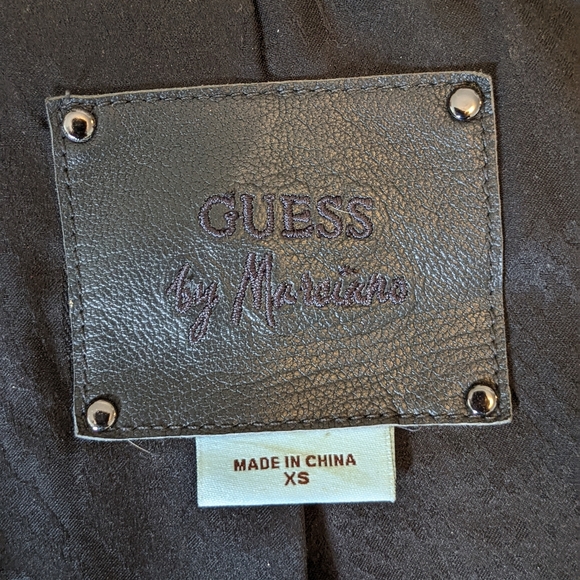 Guess by Marciano 2000s Vintage Grey Leather Jacket - Picture 7 of 16
